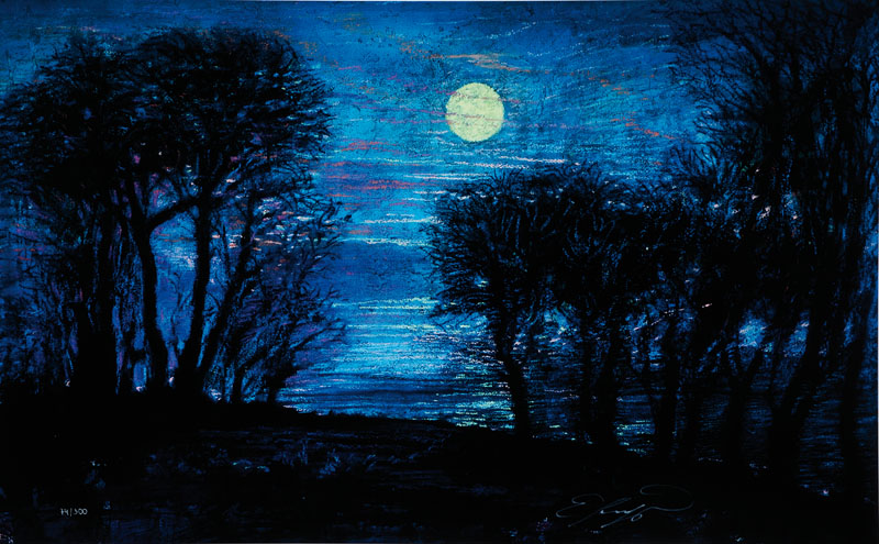 Ernst Fuchs, geb. 1930 Wien, Starnberger See I, Giclee auf Leinwand, handsigniert und nummeriert 74/300, aus 2012, Blattgr. ca. 61x94 cm