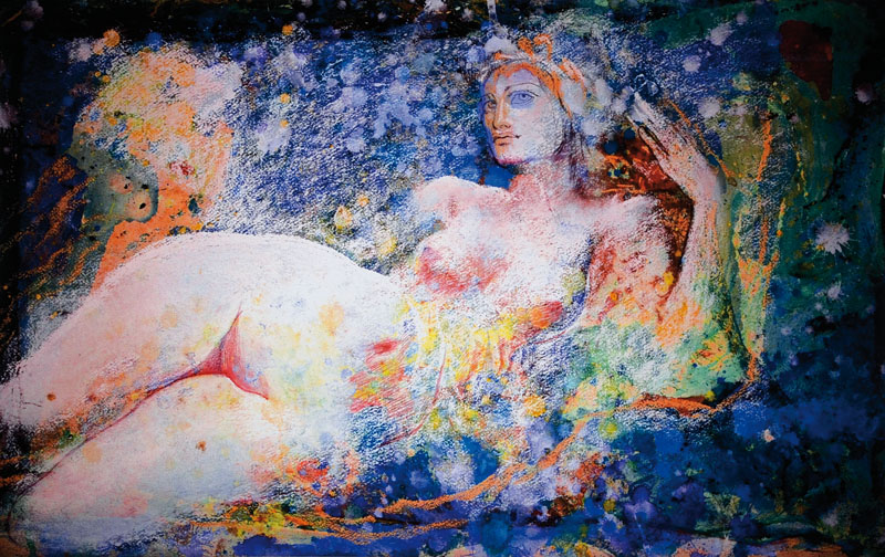 Ernst Fuchs, geb. 1930 Wien, Europa, Giclee auf Leinwand, handsigniert und nummeriert 125/300, aus 2012, Blattgr. ca. 61x92,5 cm