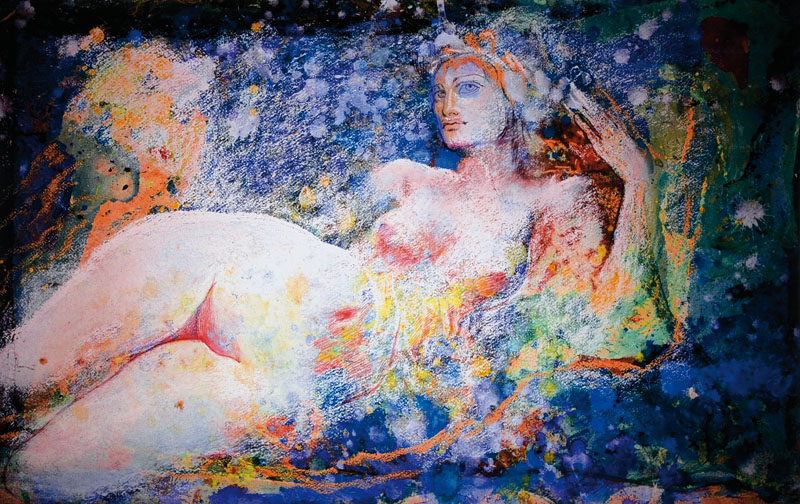 Ernst Fuchs, geb. 1930 Wien, Europa, Giclee auf Leinwand, handsigniert und nummeriert 127/300, aus 2012, Blattgr. ca. 61x92,5 cm