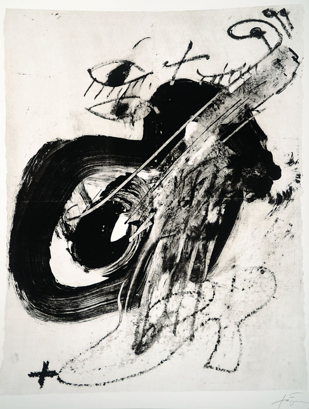 Antoni Tapies, 1923-2012, Farblithographie, handsigniert, Blattgr. ca. 75x66 cm