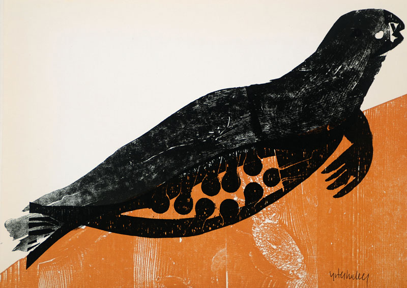 HAP Grieshaber, 1909-1981, Konvolut aus zwei Farbholzschnitten, je handsigniert, je ca. 43x31 cm, Blätter mit Gebr.-sp.