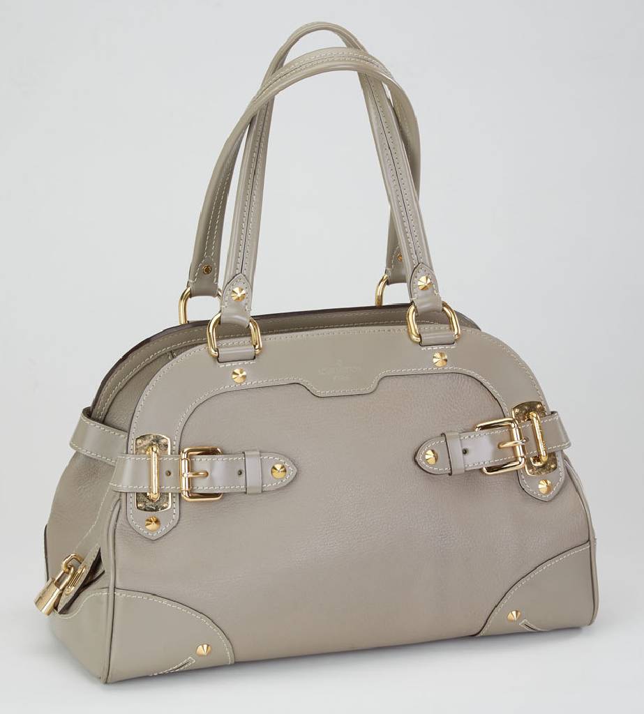 LOUIS VUITTON Tasche, Modell Le Radieux, Farbe: Verone, Suhali-Leder, Messingbeschläge und -Monturen, 2 Tragehenkel, Bowlingbag, großes Innenfach ...