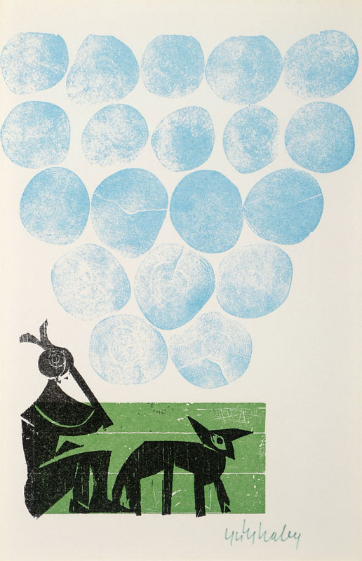 HAP Grieshaber, 1909-1981, Konvolut aus zwei Farbholzschnitten, je handsigniert, ca. 26x17 cm bzw. 22x23 cm, PP, unter Glas gerahmt