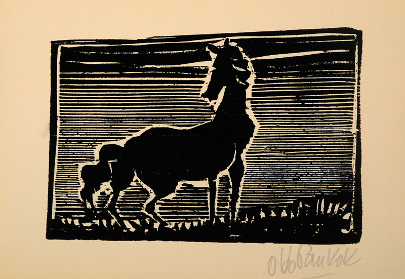 Otto Pankok, 1893-1966, Signaturen, Martha Saalfeld und Illustration Otto Pankok, 2 Jahrgang 3. Folge, Blätter für Grafik und Dichtung, 5 ...