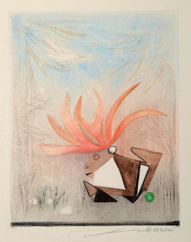 Renee Lubarow, geb. 1923, Konvolut aus zwei Radierungen, je handsigniert, Plattengr. ca. 12x9,5 cm, PP, unter Glas gerahmt