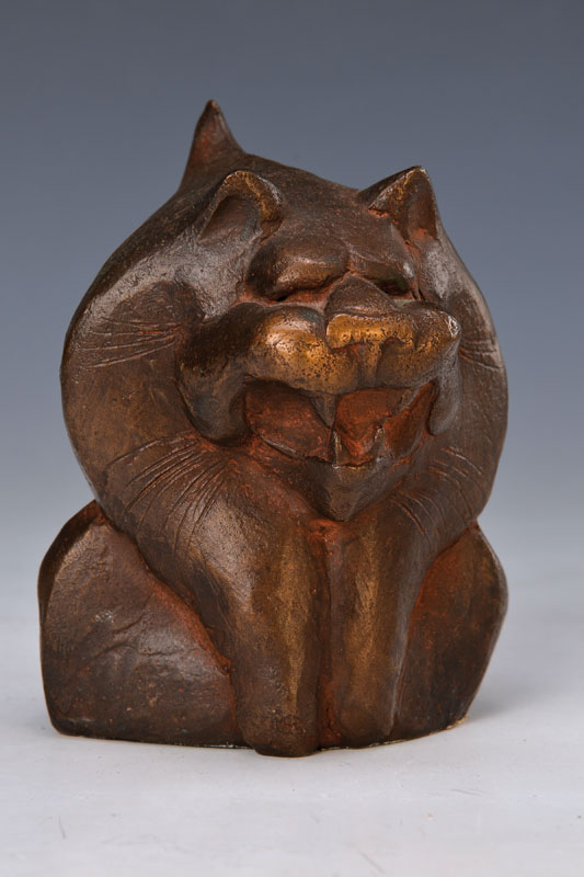 Gernot Rumpf, geb. 1941 Kaiserslautern, Löwenkopf, Bronzeguß, signiert und nummeriert 8/30, H. ca. 10.5cm