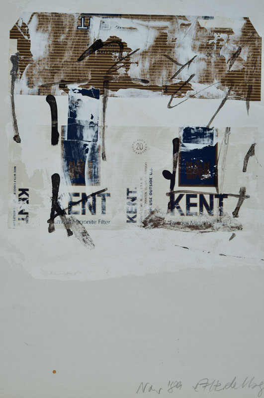 Eleonore Fuchs-Heidelberg, 1946 Heidelberg - 2012 Berlin, Konvolut aus zwei Collagen, Mischtechnik/Papier, je handsigniert, datiert 89 bzw. 90, ...