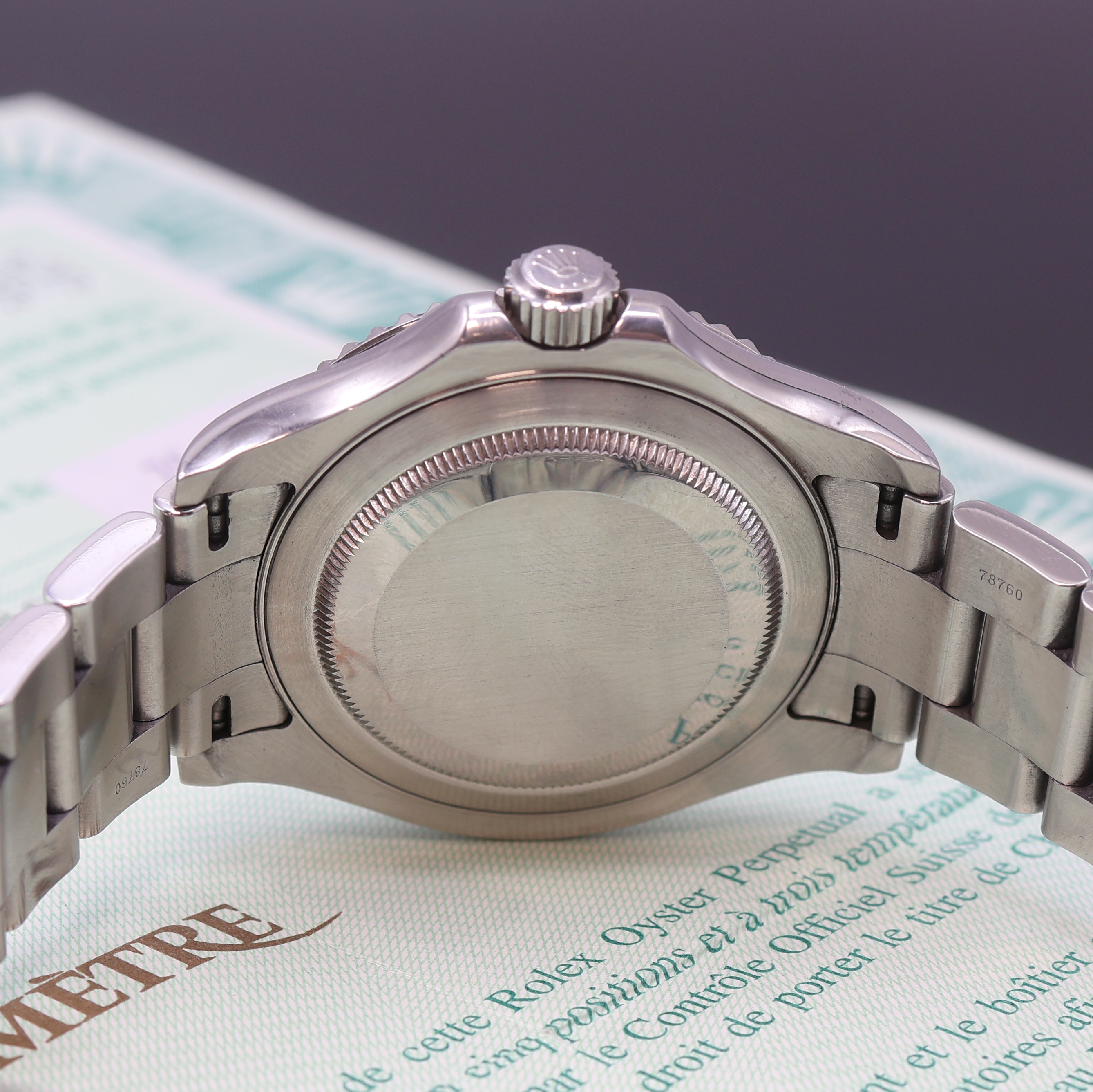 Detail e: ROLEX Herrenarmbanduhr Oyster Perpetual Date Yacht-Master Referenz 16622, Automatik, Chronometer der Superlative in Edelstahl/Platin kombiniert inkl. ...