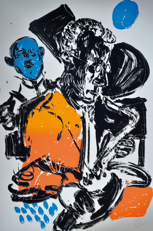 Markus Lüpertz, geb. 1941, Kit Jordan, Serigraphie, handsigniert und nummeriert e.a., Blattgr. ca. 107x76.5 cm