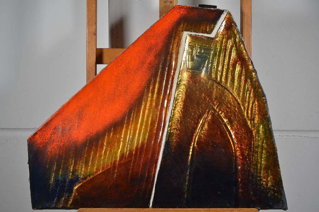 Sigrid Schilde, 1924 Hersfeld - 1995 Überlingen, Emailkünstlerin und ehem. Dozentin der Hanauer Akademie, eigenes Atelier in Eßlingen, Staatspreis ...