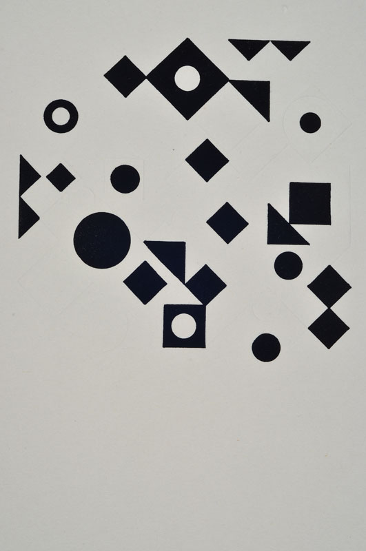 Victor Vasarely, 1908-1997, Lithographie mit Prägedruck, handsigniert und nummeriert 48/100, auf dünnem Karton befestigt, Blattgr. ca. 32,5x25 cm