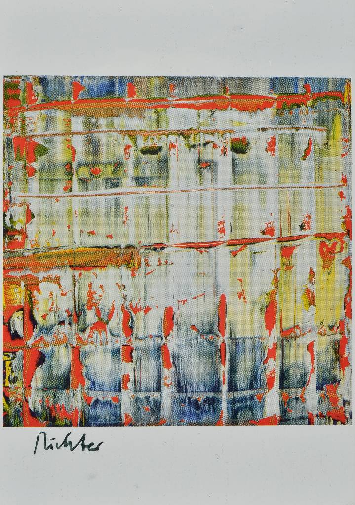 Detail a: Gerhard Richter, geb. 1932 Dresden, Konvolut aus drei Postkarten Multiples, "Abstraktes Bild (Schwan)", "Abstraktes Bild", ...