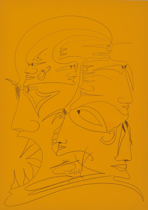 Helmut Gerigk, geb. 1953 Wiesbaden, Konvolut aus zwei Bleistiftzeichnungen, in Dali-Art, je handsigniert, Blattgr. je ca. 29,5x21 cm, unter Glas ...