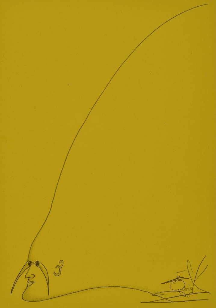 Detail a: Helmut Gerigk, geb. 1953 Wiesbaden, Konvolut aus zwei Bleistiftzeichnungen, in Dali-Art, je handsigniert, Blattgr. je ca. 29,5x21 cm, unter Glas ...