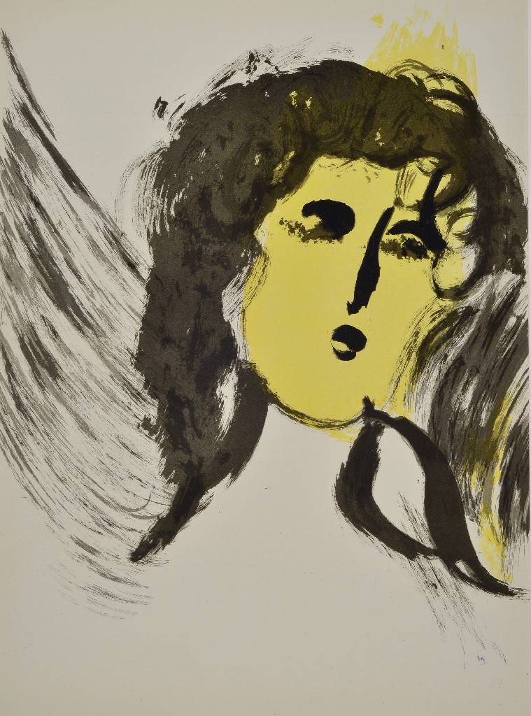 Detail c: Marc Chagall, 1887-1985, Konvolut aus drei Farblithographien aus: Bibel I und Bibel II, Der Engel/Moses/Boas erwacht und sieht Ruth zu seinen ...