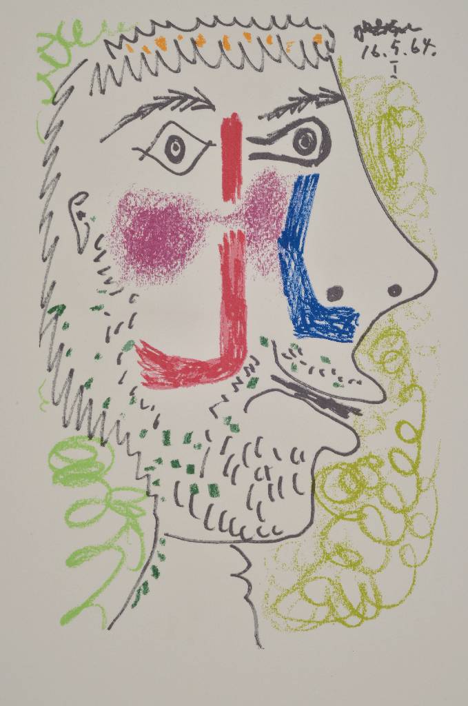 Detail a: Pablo Picasso, 1881-1973, Konvolut aus zwei Lithographien aus: Le Gout du Bonheur, Handpressendruck unter der Aufsicht des Künstlers, Dietz ...