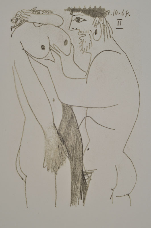 Pablo Picasso, 1881-1973, Konvolut aus zwei Lithographien aus: Le Gout du Bonheur, Handpressendruck unter Aufsicht des Künstlers,Dietz Schünemann ...