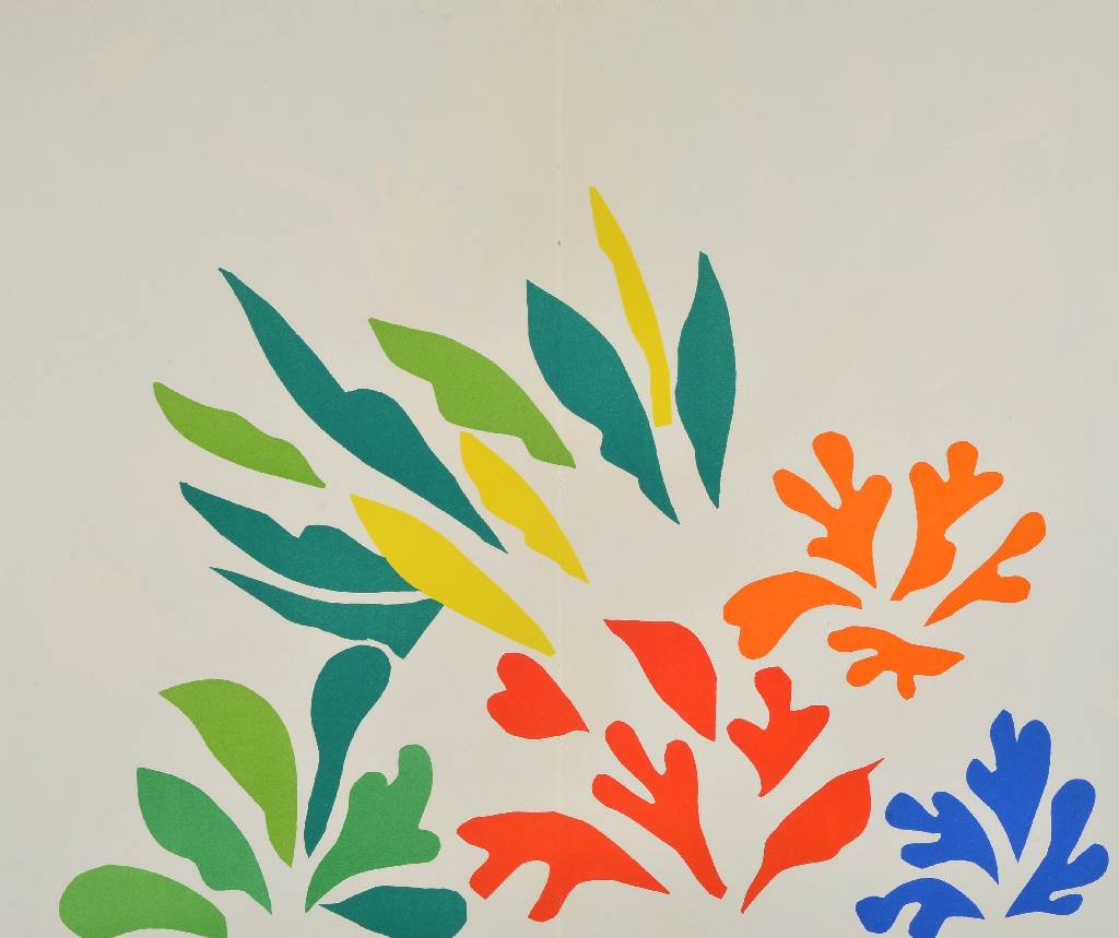 Detail a: Henri Matisse, 1869-1954, Konvolut aus drei Farblithographien unter Aufsicht des Künstlers, aus: Die letzten Werke von Matisse, Mourlot, Verve Paris ...