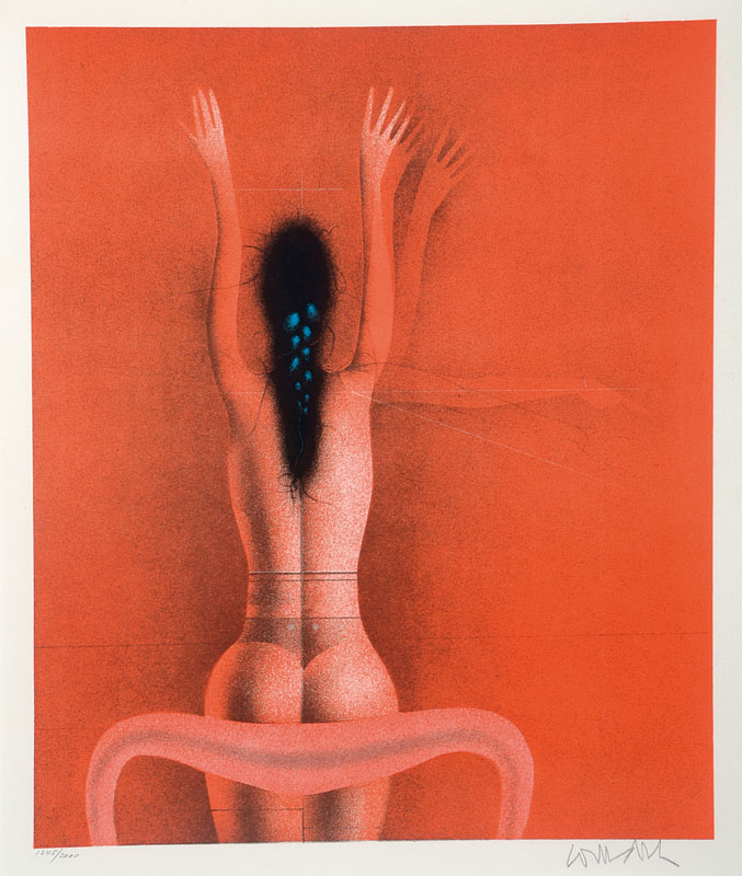 Paul Wunderlich, 1927-2010, Konvolut aus zwei Lithographien, je handsigniert und nummeriert 1345/3000, Motiv ca. 32,5x27 cm, PP, je unter Glas gerahmt