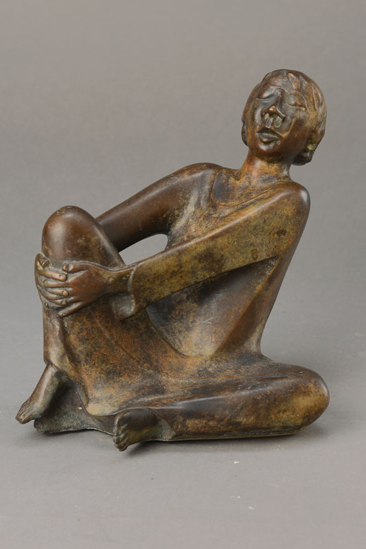 Ernst Barlach, 1870-1938, Der singende Mann, Bronzeskulptur, posthume genehmigte Auflage von 980 Exemplaren, um 1928, signiert und nummeriert 47/980, ...