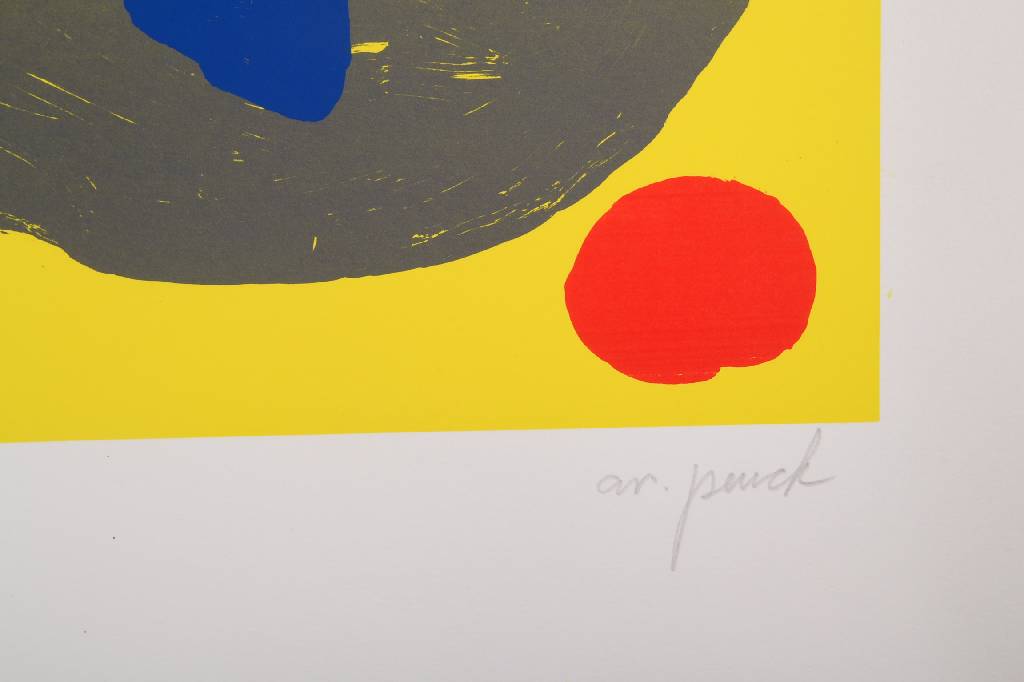 Detail a: A.R. Penck, geb. 1939 Dresden, Silbernes Pferd und der Mongole, Farbsiebdruck, handsigniert und nummeriert e.a., Auflage 40 + ea., Blattgr. ca. ...