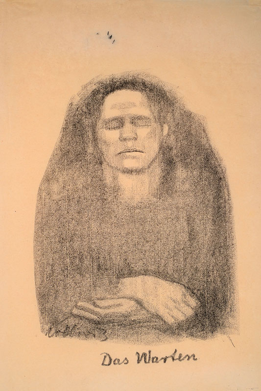 Käthe Kollwitz, 1867-1945, Fotolithographie,im Stein signiert, Blatt leicht geknickt, ca. 49,5x37,5 cm