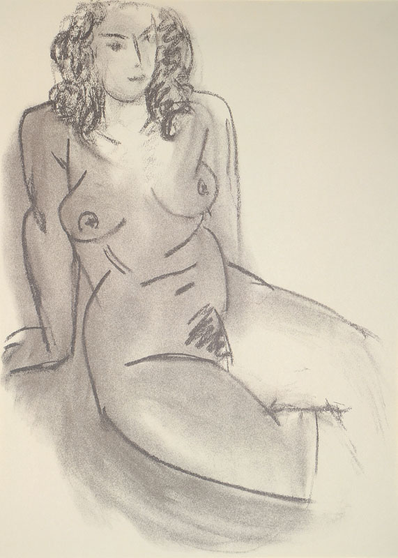 Konvolut aus zwei Lithographien, Aristide Maillol, "L´Art d´aimer, ca. 35x25 cm, Henri Matisse, "Akt", ca. 38x27,5 cm, je mit PP, ...