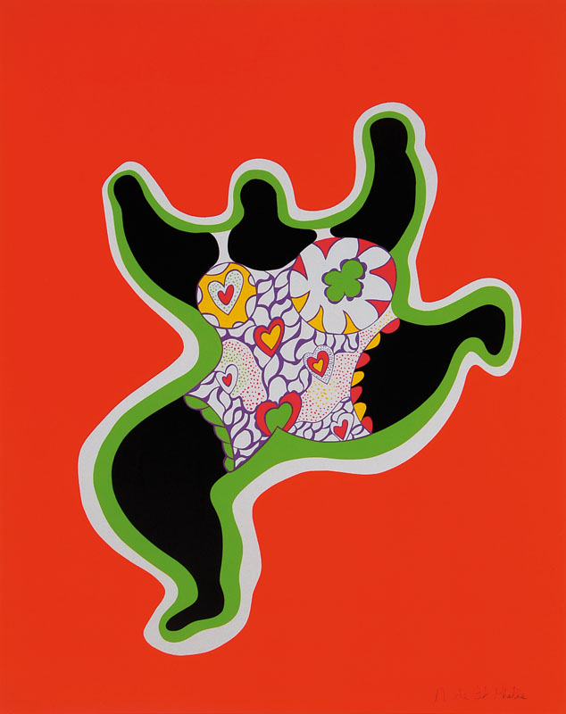 Niki de Saint Phalle, 1930-2002, Konvolut aus drei Farboffsets, "Half Woman - Half Angel", "Nana Power", "Volleyball", ...
