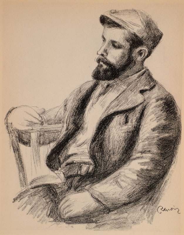 Auguste Renoir, 1841-1919, Konvolut aus vier Lithographien, "Louis Valtat", "Auguste Rodin", "Richard Wagner", ...
