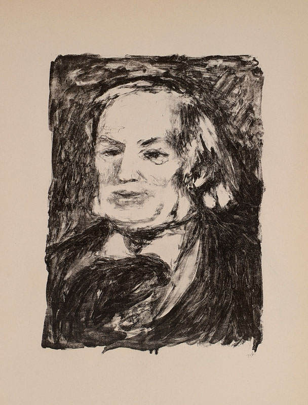 Detail b: Auguste Renoir, 1841-1919, Konvolut aus vier Lithographien, "Louis Valtat", "Auguste Rodin", "Richard Wagner", ...
