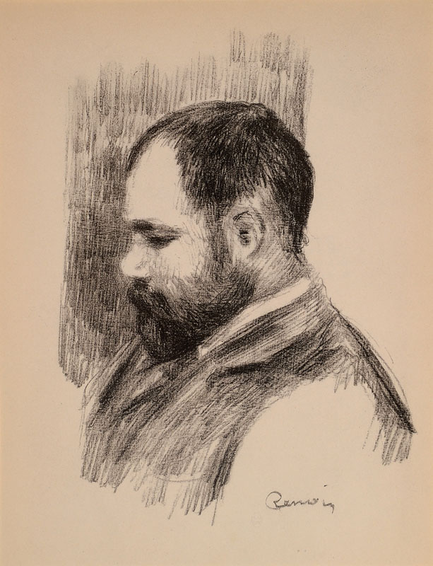 Detail c: Auguste Renoir, 1841-1919, Konvolut aus vier Lithographien, "Louis Valtat", "Auguste Rodin", "Richard Wagner", ...
