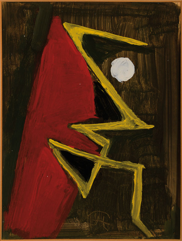 Karl Hofer, 1878-1955, Gouache auf dünnem Karton, monogrammiert, Provenienz: Baukunst Galerie, Köln, Blattgröße: ca. 29,5x21 cm, Motivgröße: ...