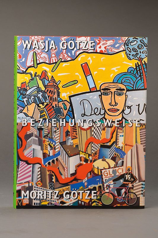 Moritz Götze, geb. 1964, Konvolut aus drei Büchern, hier: zwei Werkverzeichnisse "Beziehungsweise" und "Bildersaal Deutscher ...