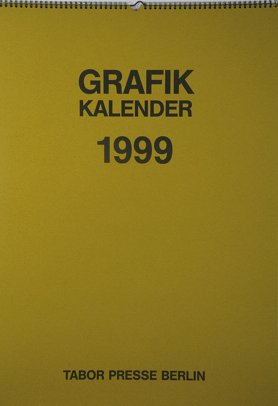 Detail a: 6 Grafik Kalender der Tabor Presse Berlin, 1999-2004, mit je 12 original Grafiken, alle handsigniert, je ca. 70x50 cm