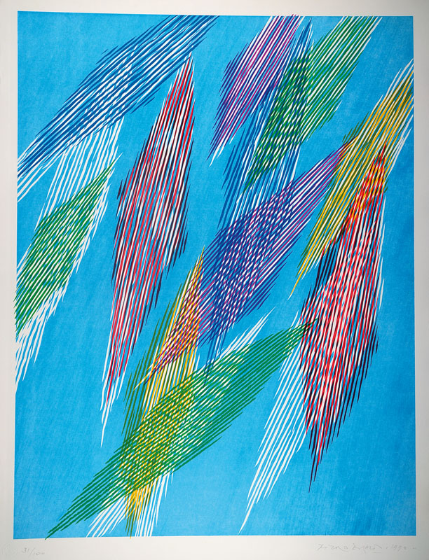 Pietro Dorazio, 1927-2005, Farblithographie, handsigniert, datiert 1990, num. 31/100, ca. 72x55cm