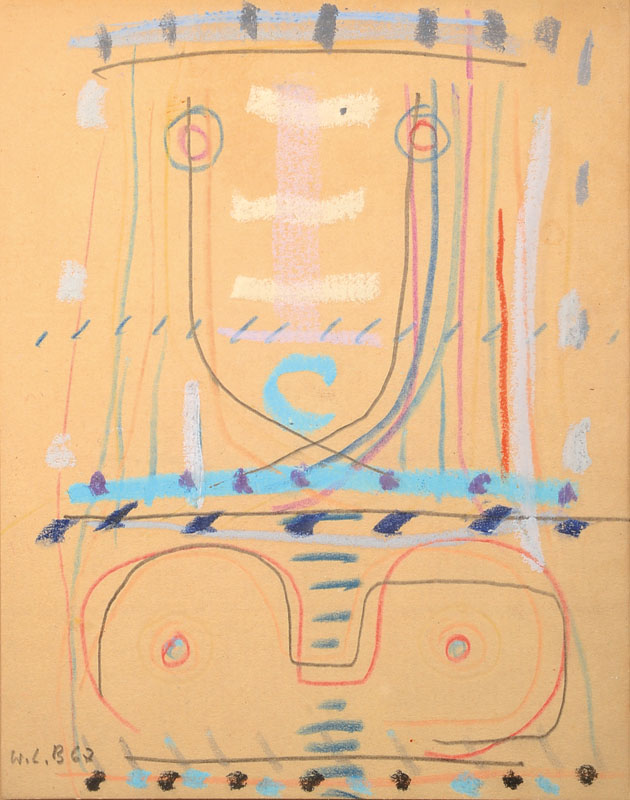 Detail b: Walter L. Brendel, 1923-2013, Konvolut aus drei Mischtechniken, Gouache bzw. Aquarell/Buntstift, je signiert bzw. monogrammiert, je datiert, je mit ...