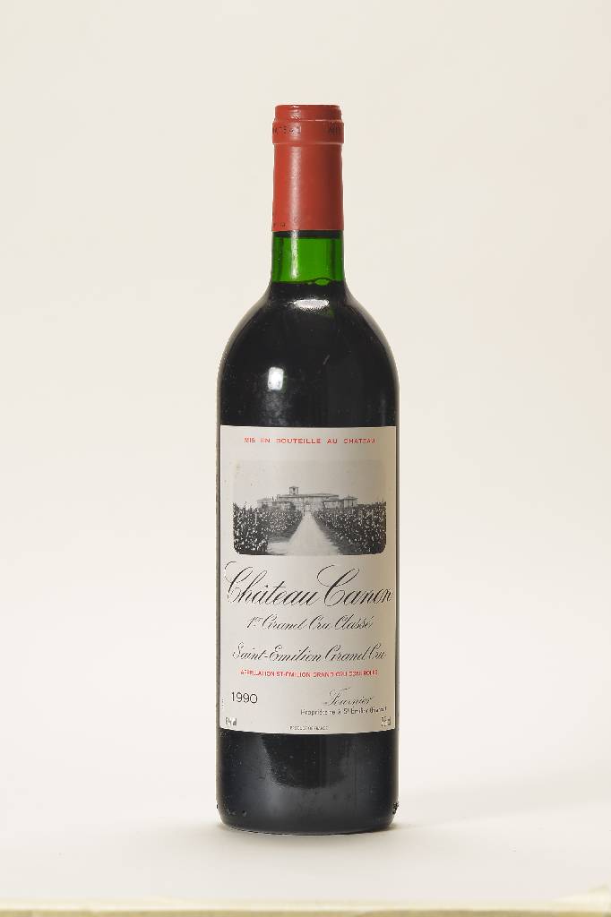 12 Flaschen 1990 Chateau Canon, Premier Grand Cru Classe, Saint-Emilion , je ca. 75 cl, top shoulder u. besser, sehr guter Erhaltungszustand, ...