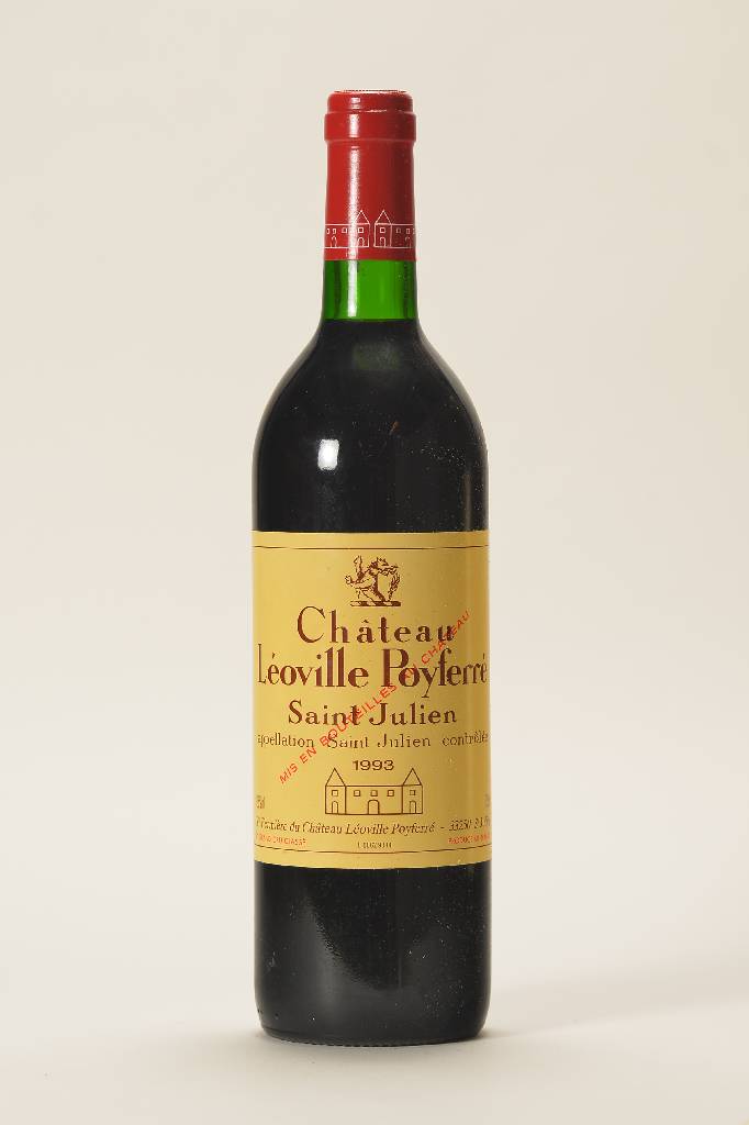 12 Flaschen 1993 Chateau Leoville Poyferre, Saint Julien, je ca. 75 cl, top shoulder u. besser, in Originalholzkiste, sehr guter Erhaltungszustand, ...