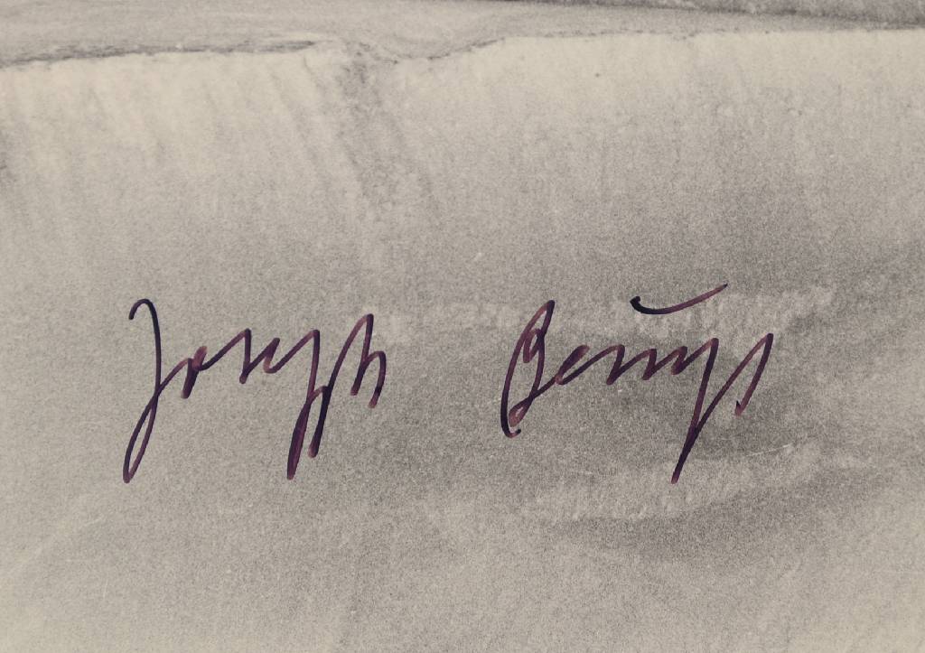 Detail a: Joseph Beuys, 1921-1986, Werner Krüger, geb. 1917, Fotografie von Joseph Beuys, Silbergelatineabzug, handsigniert von Beuys, rückseitig nummeriert ...