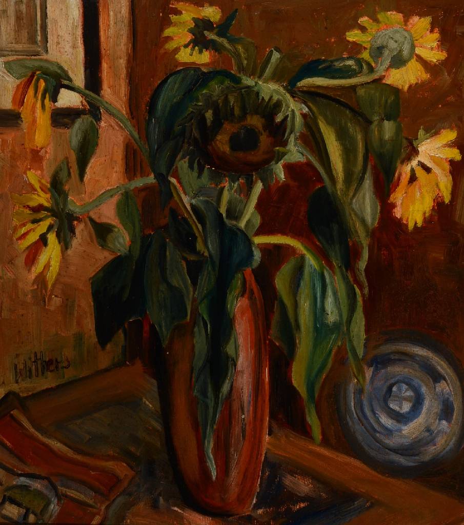 Withers, zeitgenössischer Künstler, Blumenstillleben, Öl/Hartfaser, links mittig signiert, ca. 48x43 cm, Rahmen