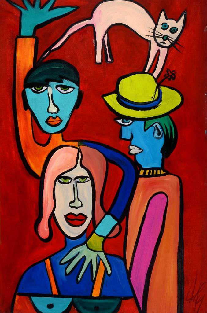 Michael Frey, zeitgenössischer Künstler aus Landau, Öl/Lwd, rechts unten signiert, ca. 90x60 cm