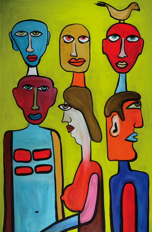 Michael Frey, zeitgenössischer Künstler aus Landau, Öl/Lwd, rechts unten signiert, ca. 90x60 cm