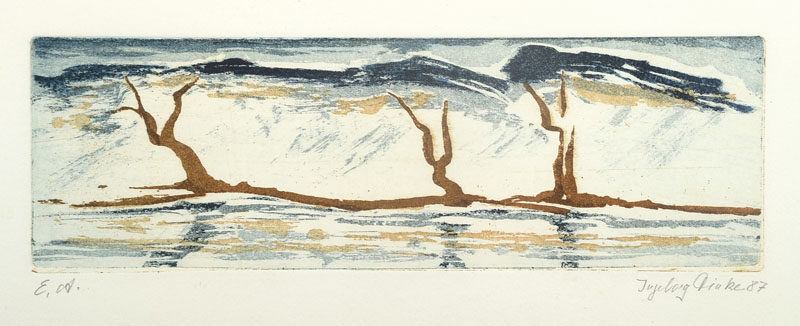 Detail a: Ingeborg Finke, geb. 1940, Konvolut aus 5 Grafiken, davon 4 Radierung und 1 Serigraphie, je handsigniert, teilweise datiert oder betitelt, teilweise ...