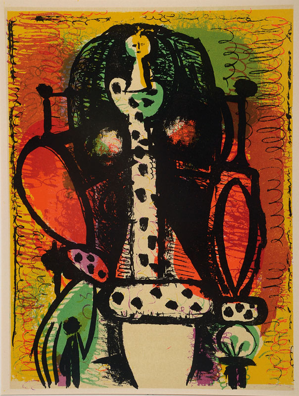 Pablo Picasso, 1881-1973, Konvolut aus drei Farblithographien, "femme au fauteuil", "femme au fauteuil levert", "femme ...