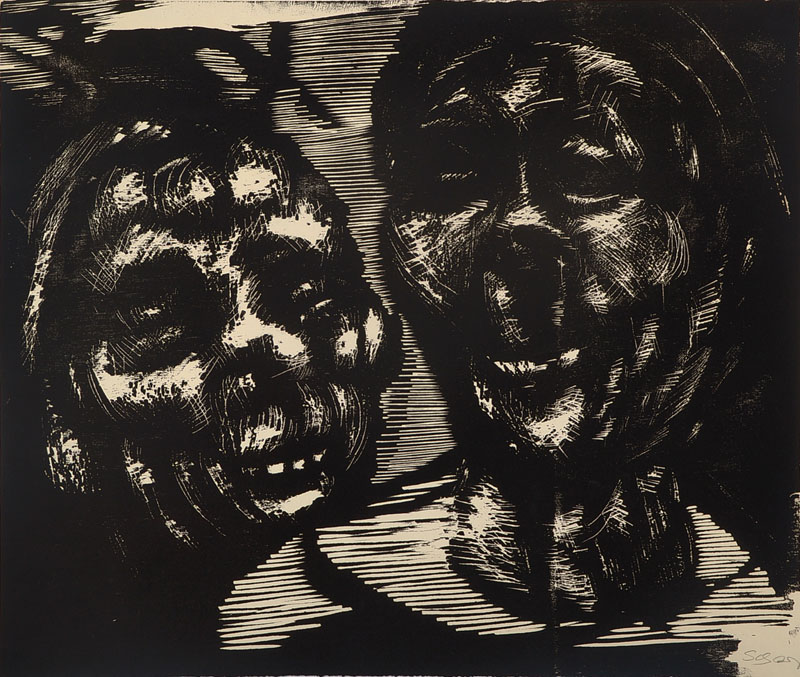 Edwin Scharff, 1887-1955, Lithographie, handsigniert und nummeriert 32/50, Blattgr. ca. 48.5x63 cm, mit besch.