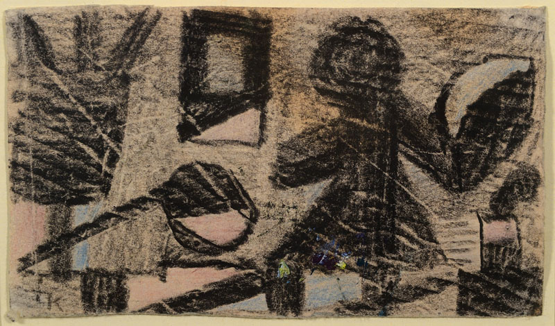 Ida Kerkovius, 1879-1970, Grafitzeichnung auf Papier, links unten monogrammiert, ca. 8x14 cm, unter Glas gerahmt, mit leichten Knicken, min. Flecken, ...