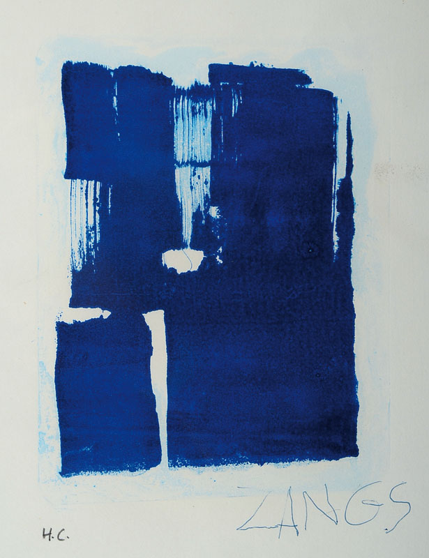 Herbert Zangs, 1924-2003, Radierung, signiert und nummeriert HC, Blattgr. ca. 24,5x18,5 cm, unter Glas gerahmt