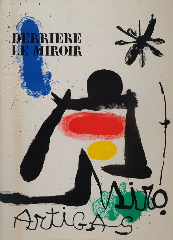 Joan Miro, 1893-1983, Derriere le miroir, No. 139-140 Juin-Julliet 1963, mit 6 Farblithographien (inkl. Umschlag), Maeght Paris, Umschlag mit l. ...