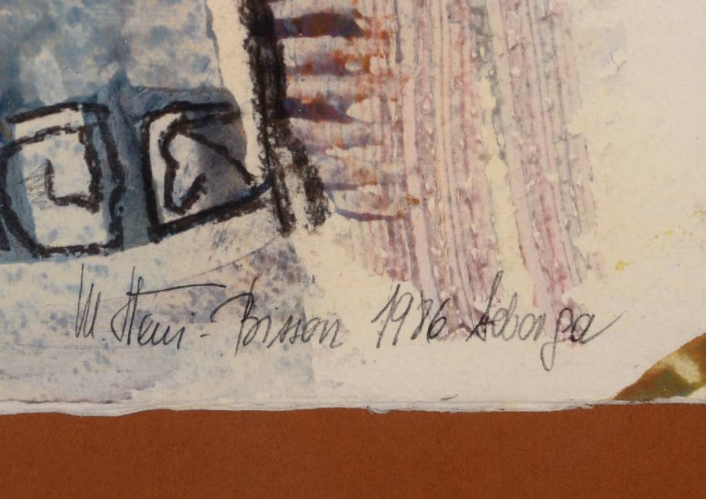 Detail a: Marianne Stein-Bisson, geb. 1938, Aquarell auf festem Papier, rechts unten signiert und datiert 1986, links unten betitelt Mein Fabeltier, Blattgr. ...