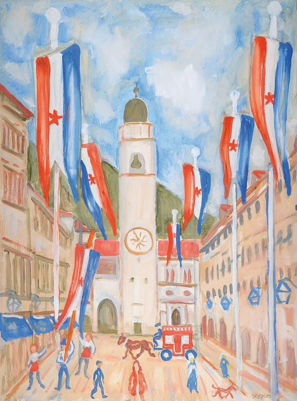 Franziskus Dellgruen, 1901 Köln-1984 Berlin,studierte zunächst in Köln, dann an der Akademie Dresden bei Robert Sterl, 1928-31 Meisterschüler von ...